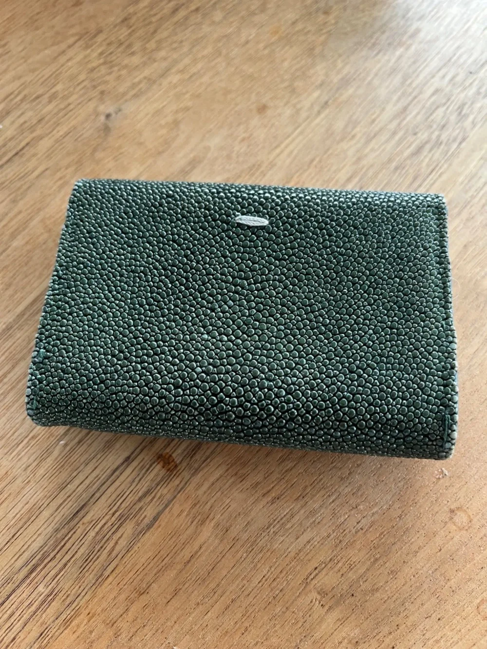 ✨ Maison Martin Margiela Genuine Stingray Card Case Forest Green Vintage ✨